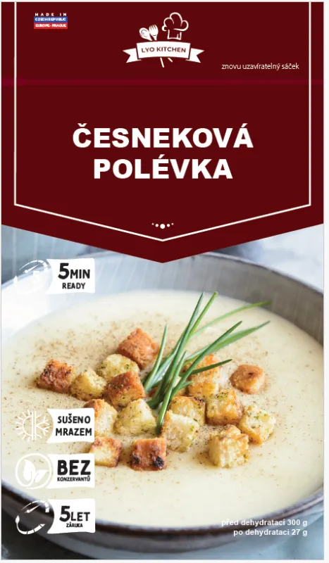 FDC Lyofilizovaná Česneková polévka s bramborem 27g